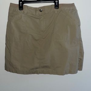 Khaki skort (skirt with built in hidden shorts)